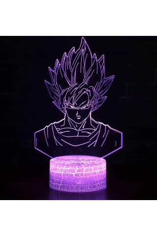 3d Optik İllüzyon Lambası Led Gece Lambası, 7 Renk Dokunmatik Başucu Lambası