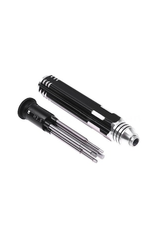 Leasetake 4'ü 1 Arada Altıgen Başlı Altıgen Tornavida Takım Seti 1,5-3 Mm Fr Rc Helikopter Arabası