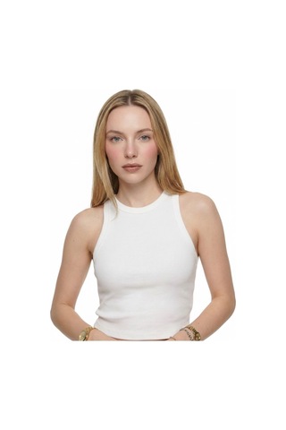 LOFT Crop Kadın Atlet Lf2038795 Q1.v1 Beyaz