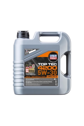 Liqui Moly 5W-30 Top Tec 4200 Tam Sentetik Motor Yağı