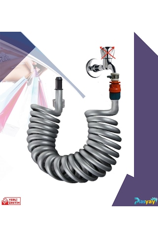 Plasyay Spiral Balkon Yıkama Hortum Seti