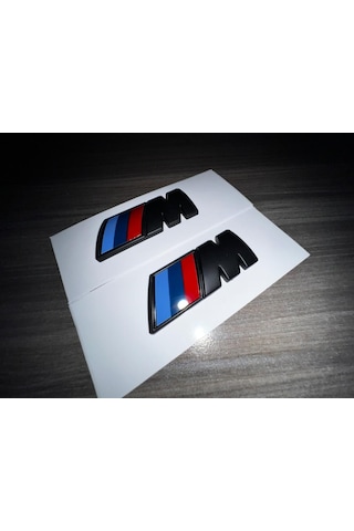 Çamurluk Bmw M Amblem Logo, Mat Siyah, 1. Sınıf