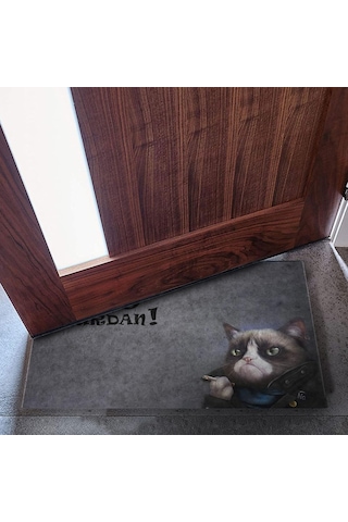 Tasarımlı Dekoratif Kapı Önü Paspas, Dış Mekan/ev İçi/banyo/mutfak/yatak Odası/giriş Paspasları Git Buradan Çok Renkli