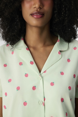 Penti Açık Yeşil Summer Breeze Pamuklu Gömlek Şortlu Pijama Takımı A.yesıl