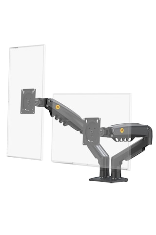 North Bayou Nb-f160 Çift Kollu Amortisörlü Monitör Standı 17"-27" / 2-9 Kg - 360 Hareketli Profesyonel Masa Askı Aparatı