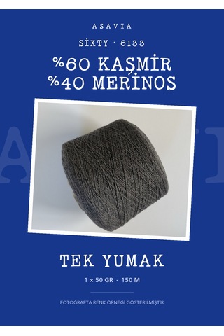 Asavia Sixty %60 Kaşmir %40 Merinos El Örgü İpi 50 Gr 150 M 6133