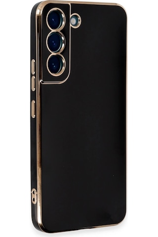 Gld-spt- Newface Samsung Uyumlu Galaxy S21 Kılıf Volet Silikon - Siyah
