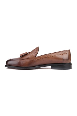 Shoetyle - Kahverengi Deri Erkek Klasik Ayakkabı 250-2350-802-kahverengi