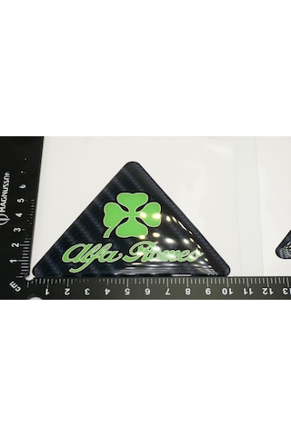 Alfa Romeo Yonca Logo Yan Çamurluk 3m 3d Karbon Damla Logo Amblem
