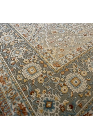 Sanat Halı Lagos 4100 A.gri Klasik Salon Halısı Renkli