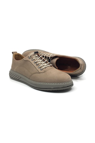 Taşpınar Ayakkabı Taşpınar %100 Hakiki Deri Ortopedik Erkek Kışlık Rahat Günlük Sneaker Yeni Sezon Ayakkabı 40-44 Kum Beji