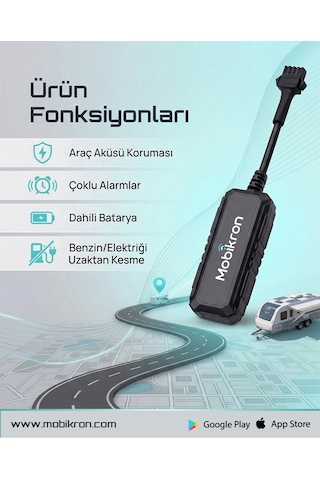 Mk-400-1 Karavan Takip Sistemi 12 Ay Hatlı - Haritalı 2026 Seri Uzaktan Blokajlı