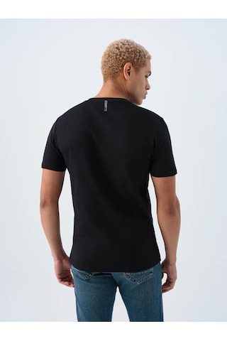 Loft Regular Fit Siyah Erkek T-shirt Lf2038558 Siyah