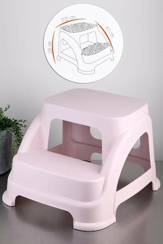 Merdivo Küçük Basamaklı Tabure 38x43x28 Cm Royaleks-81932 Çok Renkli