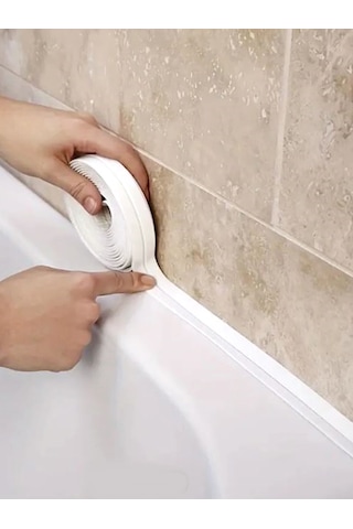 Su Sızdırmaz Bant Mutfak Lavabo Küvet İzolasyon Şerit Bant Beyaz