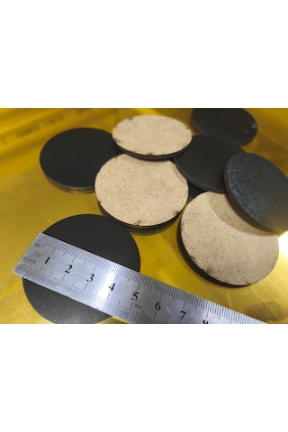 5 Cm 2 İnch Siyah Yuvarlak Mdf - Mini Supla Ve Dıy Hobi Malzemesi 25 Adet