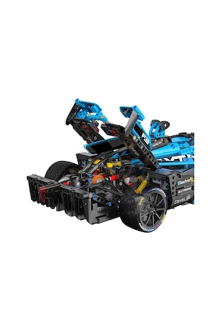 C64004w Cada Electric Racing Super Car Blok Seti 1667 Parça -vagon Life Beyaz