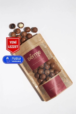 Kabuklu Tuzlu Kavrulmuş Makademya Fındığı 750 Gram 750 G