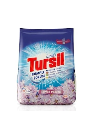Tursil Matik Toz Çamaşır Deterjanı Maksimum Güç Taze Kır Çiçekleri 4,5 Kg 30 Yıkama , Kır Çiçekleri 4.5kg