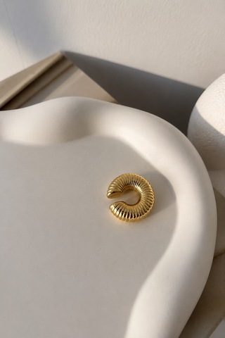 Earcuff Kıkırdak Küpe Yüksek Kalite Çelik Altın