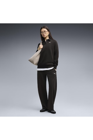 Puma Essentials Relaxed Barrel Kadın Siyah Günlük Stil Eşofman Altı 69583201