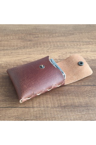 Sumerian Leather Craft Deri Sigara Kılıfı Tarçın 2