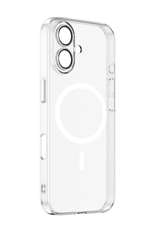 Apple Uyumlu iPhone 17 Magsafe Özellikli Kamera Lens Korumalı Sert Fox Kılıf Şeffaf