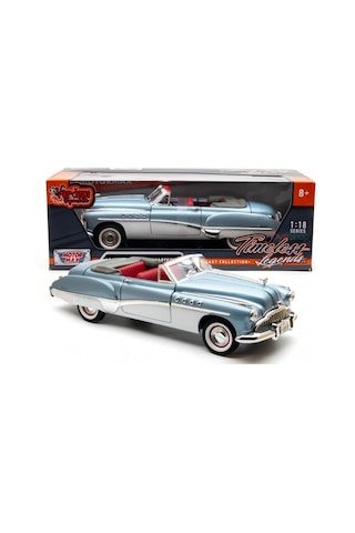 1949 Buick Roadmaster Convertible - Light Blue 1:18 Scale Diecast Model Car Motormax
