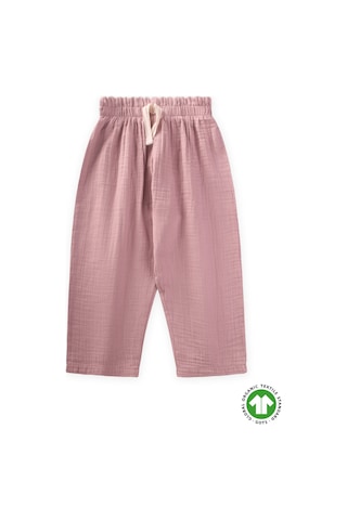 Cigit Beli Fırfırlı Geniş Kesim Müslin Pantolon 1-8 Yaş Bakır Bakır