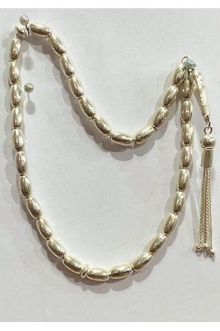 Tespih Vizyon İşlemeli Gümüş Tespih F16002096