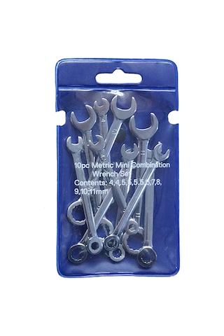 10 Parça Mini Anahtar Seti Patlamaya Dayanıklı Cep Anahtarı El Aleti Britanya Metrik Tip Seçenekli