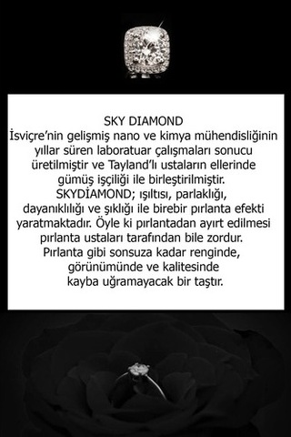 Sky Dıamond Gümüş Kolye Küpe Takı Seti