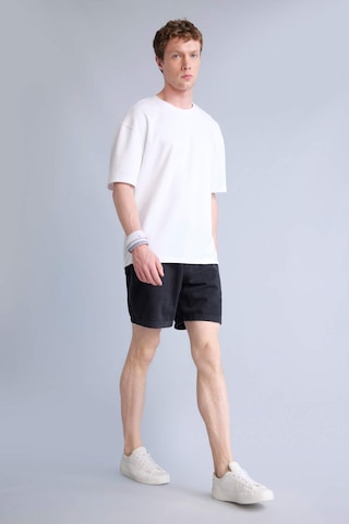 Defacto Relax Fıt Beli Lastikli Bermuda Jean Şort H7293ax26smnm40 Siyah-nm40