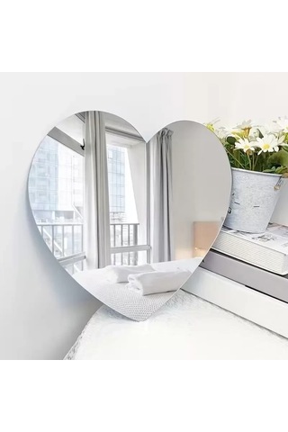 Znv Zenvia Mey İthalat 30x30 Cm Kırılmaz Pleksi Dekoratif Duvar Aynası - Modern Organik Form 1. Sınıf Akrilik Ay Renkli