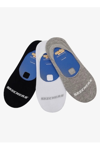 Skechers Liner No Show 3 Pack Socks Unisex Çorap Çok Renkli