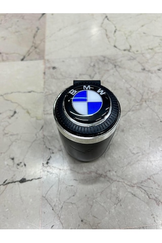 Bmw Mavi Beyaz Tip Logolu Işıklı Siyah Küllük Üstten Bastırmalı 0