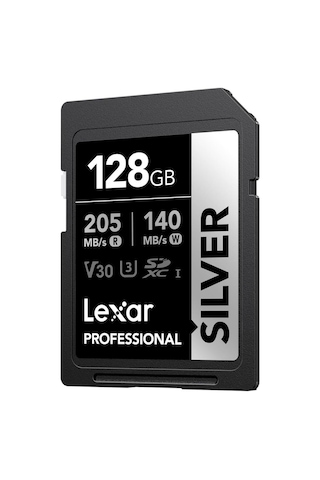Lexar 128 GB Silver Plus SD Uhsı V30 U3 205 MB/s Hafıza Kartı