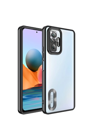 Lexroo Xiaomi Redmi Note 10 Pro Kılıf Kamera Korumalı Logo Gösteren Omega Kılıf - Lila