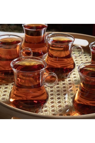 Perotti Dem 6 Lı Borosilikat Çay Bardağı Seti 15529 Şeffaf