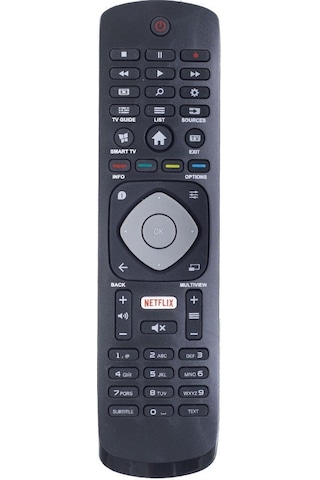Tunex Philips Uyumlu Netflix Tuşlu Tüm Modeller Led Tv Kumanda Hph222 Tr-602