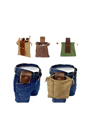 Funtree Katlanabilir Kemer Çantası - Su İtici Meyve Toplama Yeşil Renkli Model Yeşil