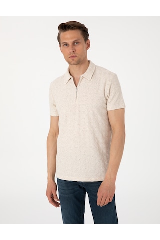 Pierre Cardin Erkek Bej Tişört 50303869-vr011 Bej