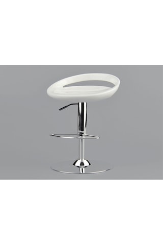 Skycity 1/6 Ölçekli Dönen Bar Tabureti - 30 Cm Figürlere Uygun Plastik Ve Alyuminyum Mobilya Beyaz