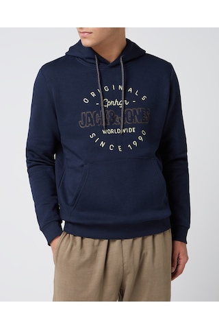 Jack & Jones Erkek Sweatshırt 12198426-navy 12198426-navy Lacivert Lacivert