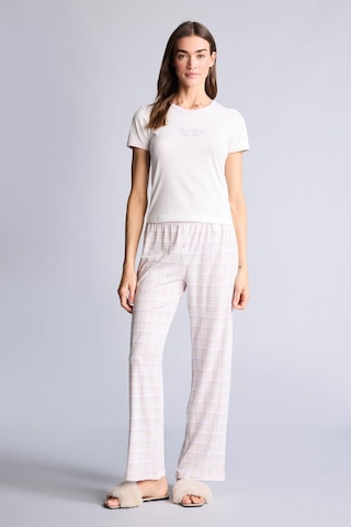 Defacto Pijama Takımı Üst Kareli Alt H2023ax26smpn425 Pembe-pn425