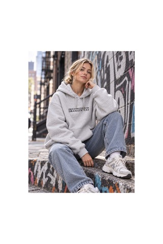 North Whiskers Proud Mother Of Dramatic Cat Hoodie Unisex Kapüşonlu Sweatshirt Gri - 930789531 Gri - 930789531 Gri