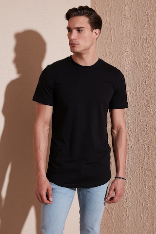 Buratti % 100 Pamuk Regular Fit Bisiklet Yaka T Shirt Erkek T Shirt 5902511 Siyah