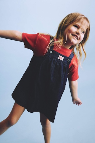 Defacto Pamuklu Denim Elbise Kız Bebek H2701a526smnm34 Mavi-nm34