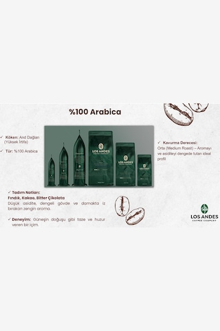 Los Andes Espresso Arabica Çekirdek Kahve 1.000 G Espresso