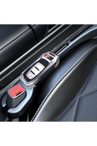 Suofeng Oto Koltuk Aralığı Dolgusu - Kayıp Eşya Engeli, Araç İçinde Saklama Ve Korumalı Fırça, Siyah 2 Adet Set